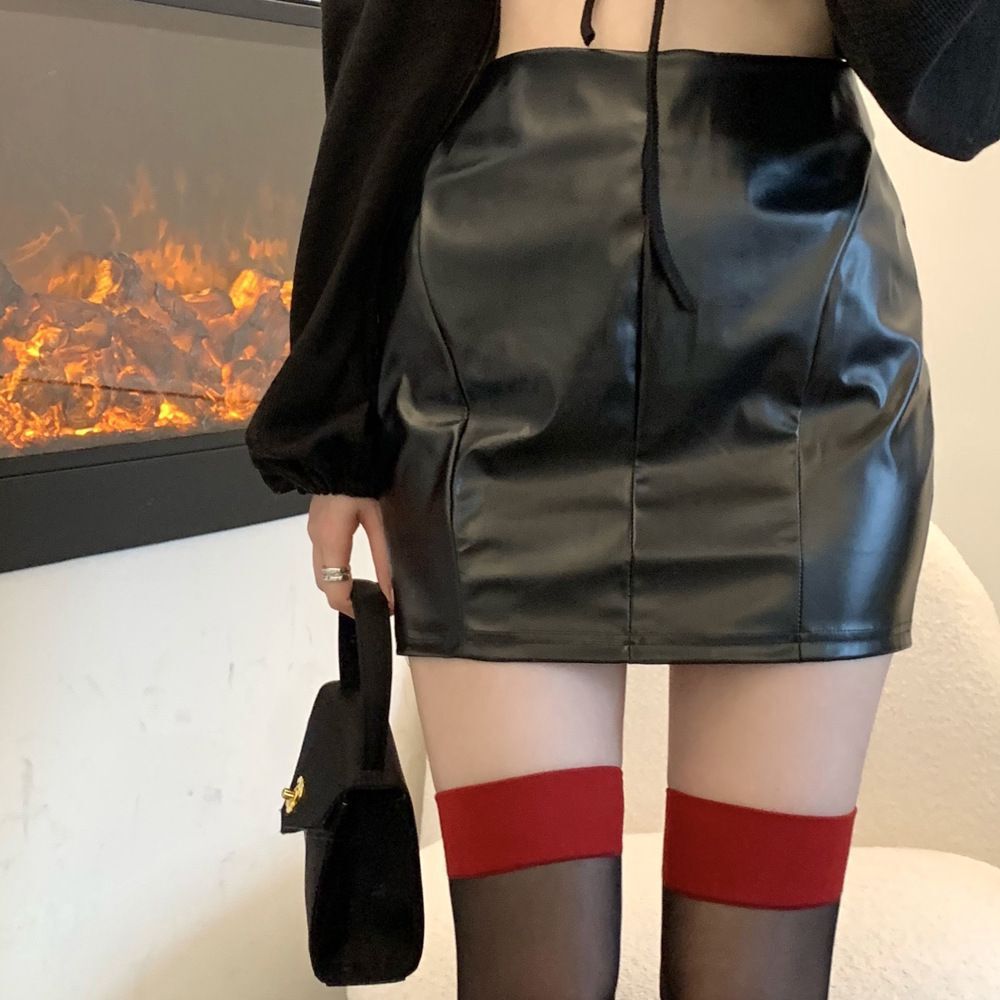 Red Fishnet Thigh High Stockings