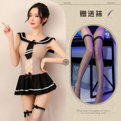 Sheer Schoolgirl Dress