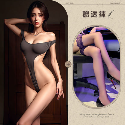 Open Crotch Teddy Set