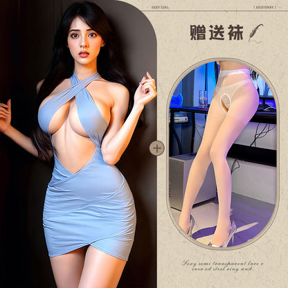 Sheer Secretary Dress