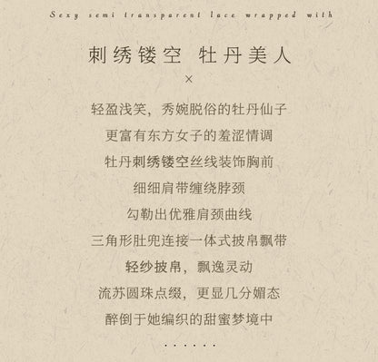 Embroidered Bustier Set