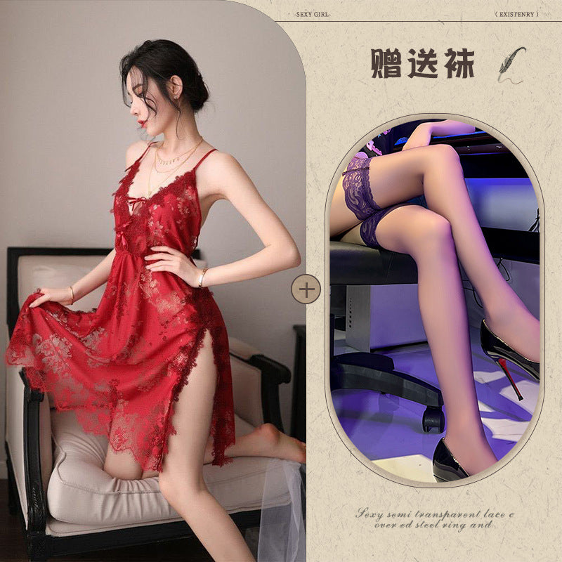 Silk Slit Nightdress