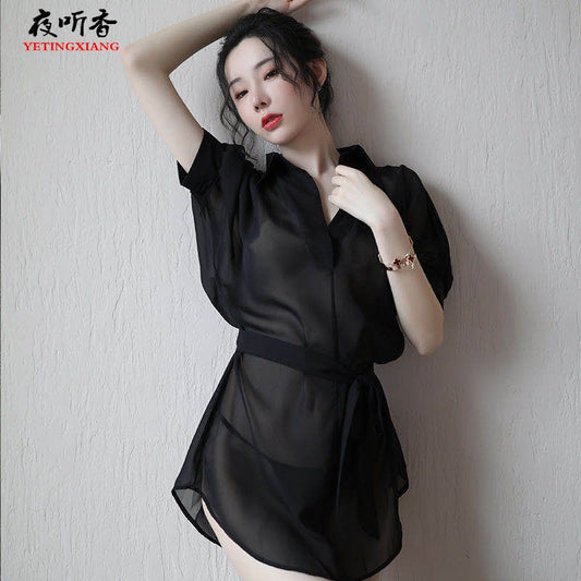 Transparent na Robe Set 