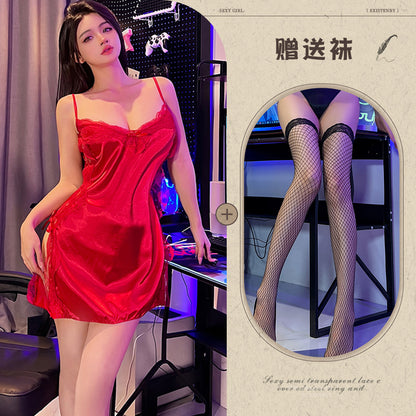 Silk Slit Nightdress