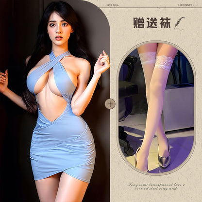 Sheer Secretary Dress