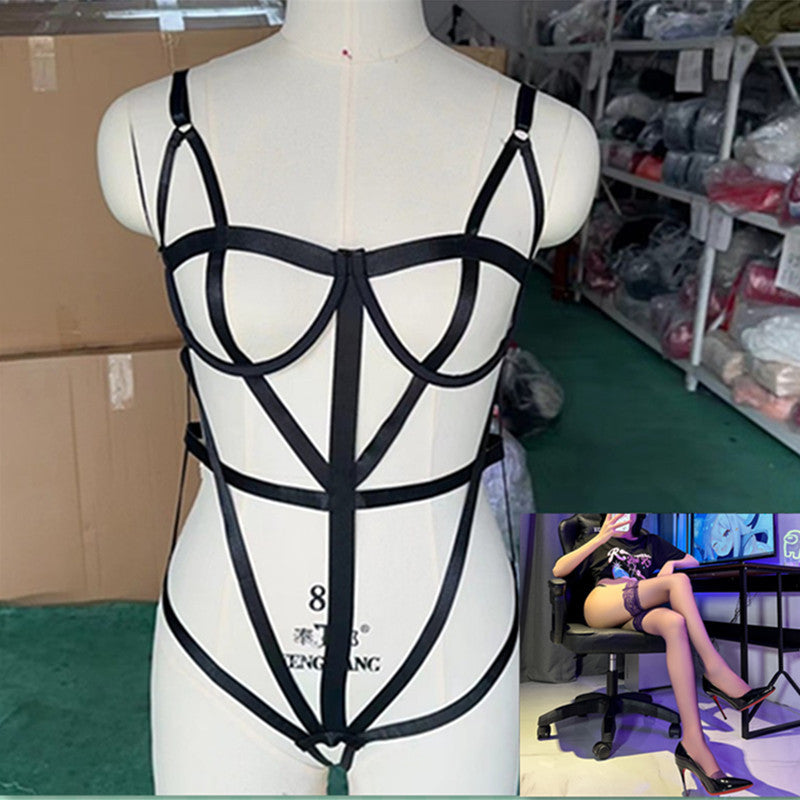 Lace-up Cut-out Teddy