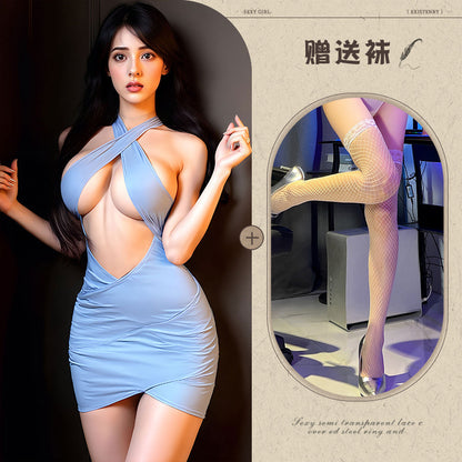 Sheer Secretary Dress