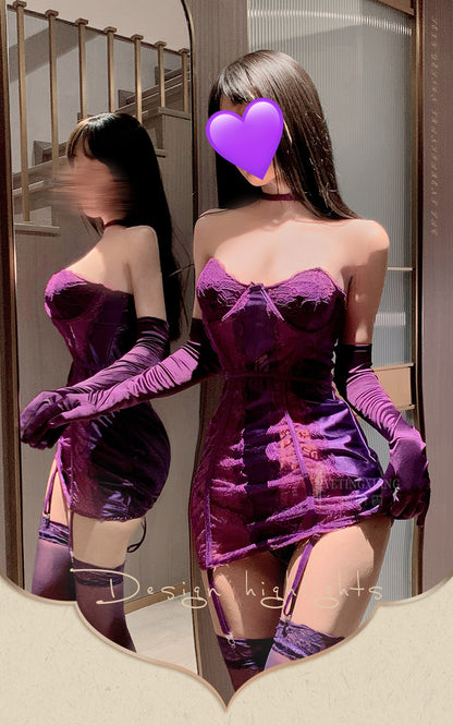 Satin Bustier Dress