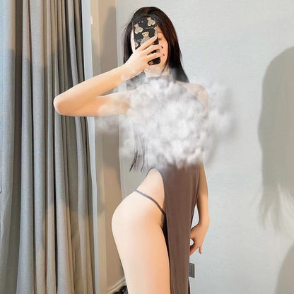 Silk Side-Slit Chemise