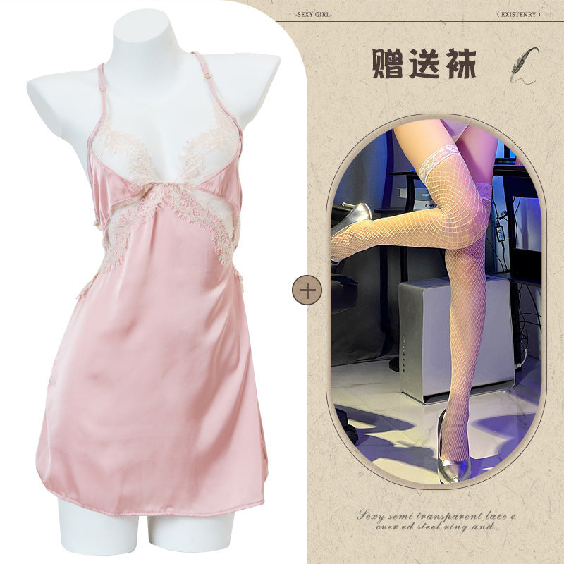 Silk Slit Nightdress