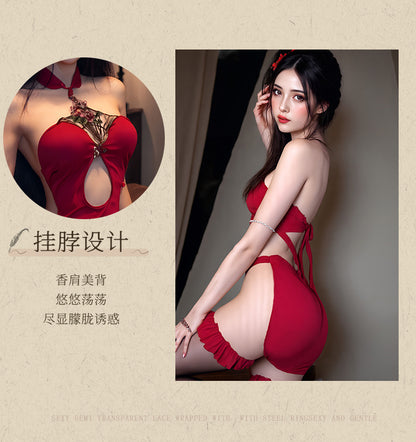 Embroidered Qipao Teddy