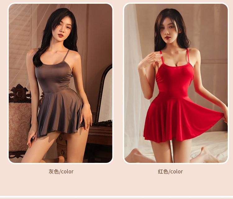 Sheer Backless Chemise