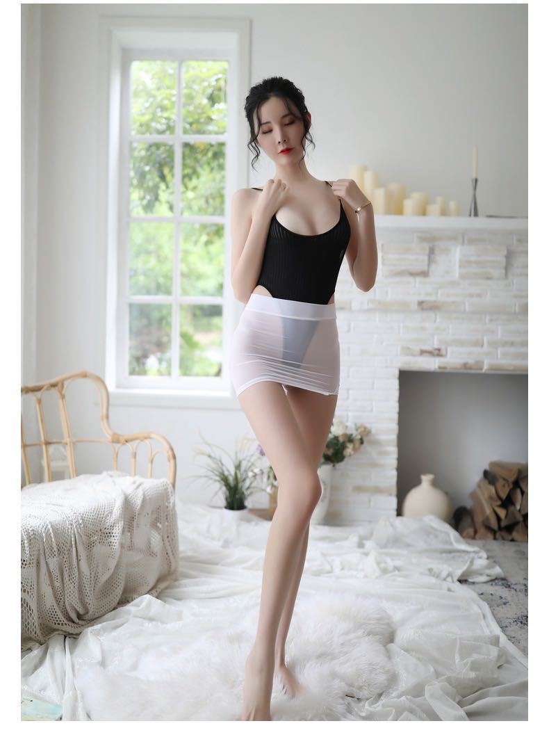 High-Slit Swimwear Bodysuit