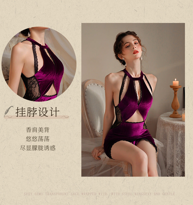 Velvet Qipao Lingerie 