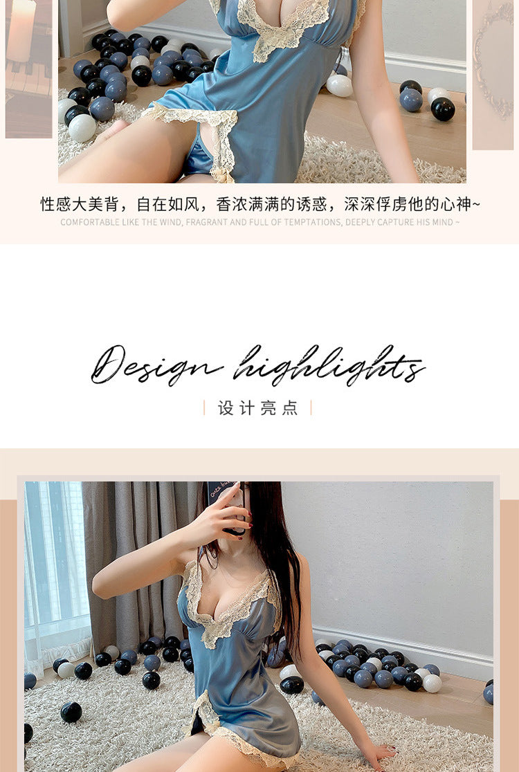 Slinky Satin Nightdress Set