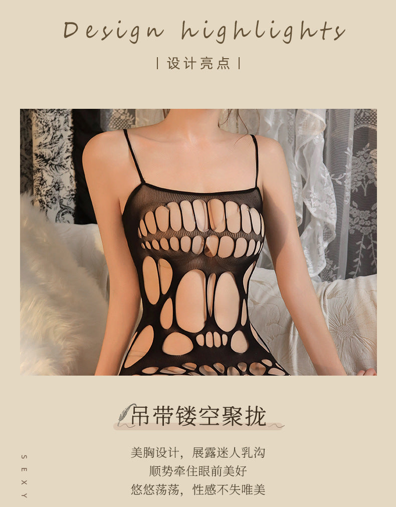 Sheer Thigh-High Bodystocking