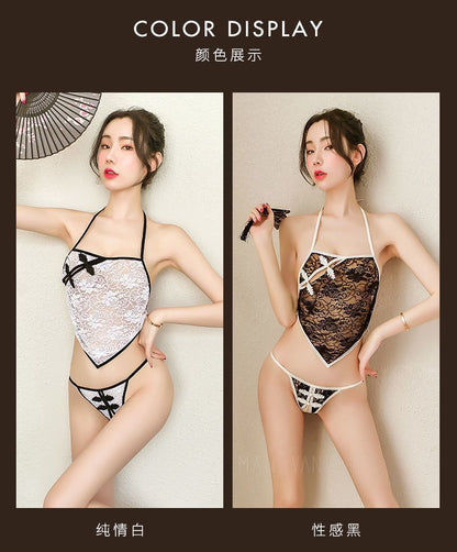 Embroidered Bustier Set