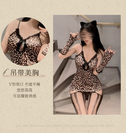 Leopard Bustier Dress
