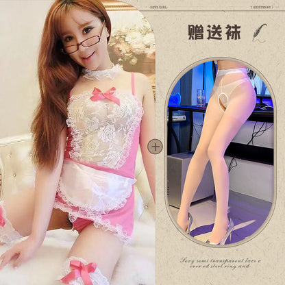 Maid Lace Apron Set