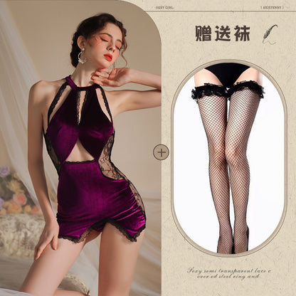 Velvet Qipao Lingerie 