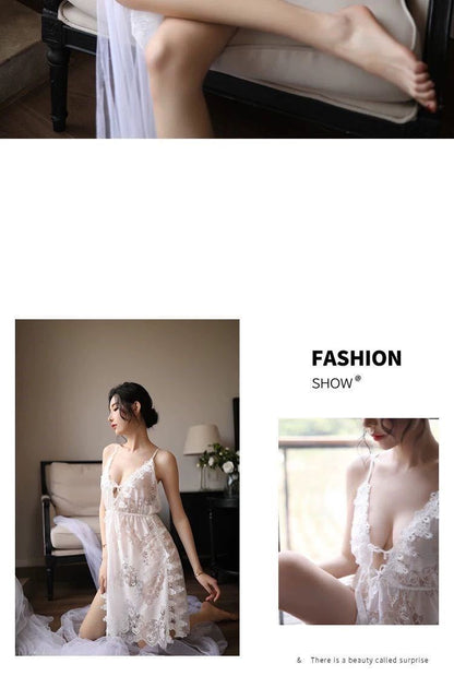 Silk Slit Nightdress