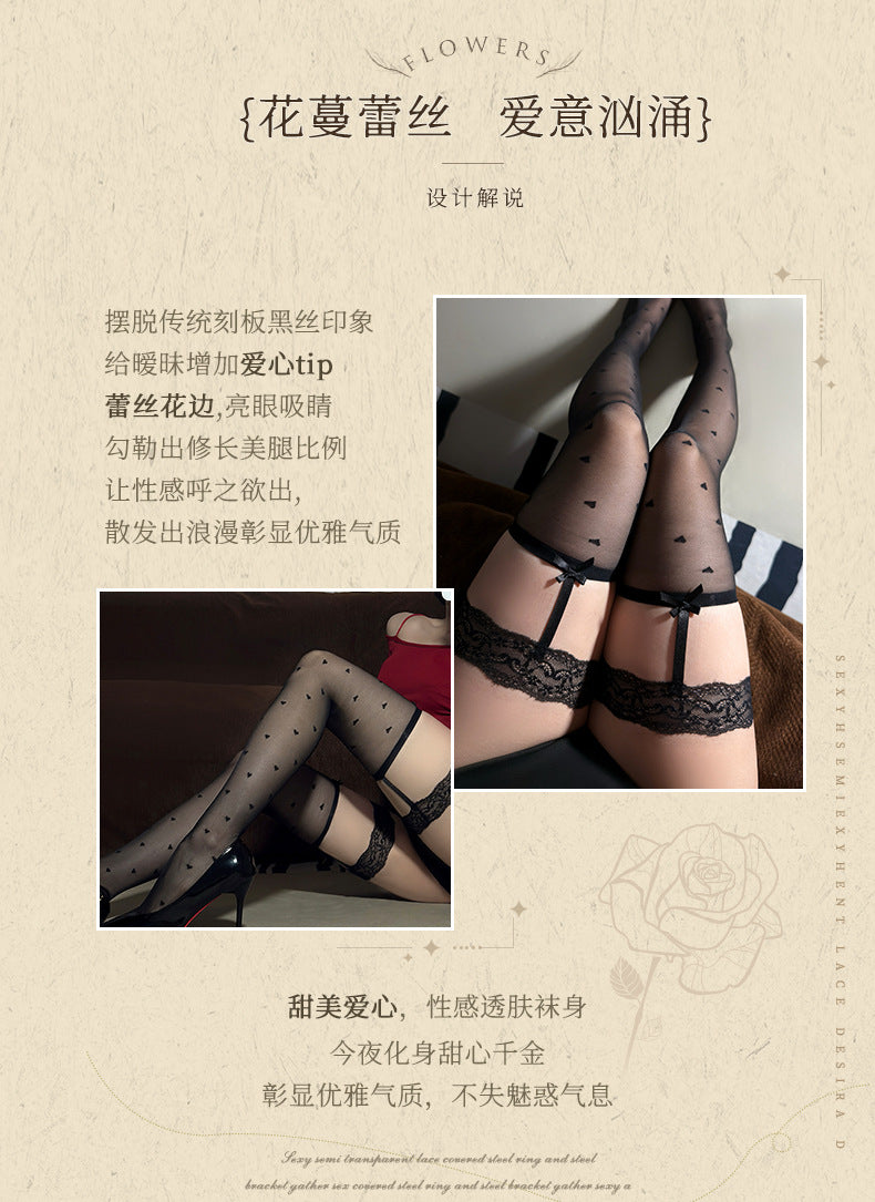 Heart Garter Stockings
