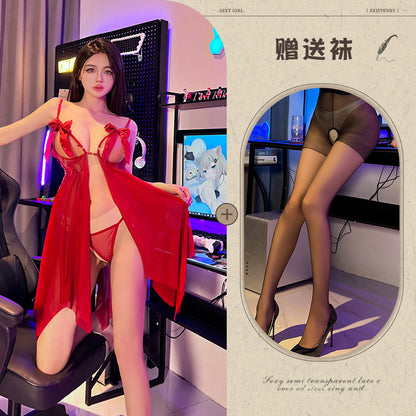 Sheer Bow Nightdress