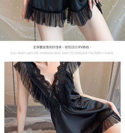 Silk Lace Chemise Set