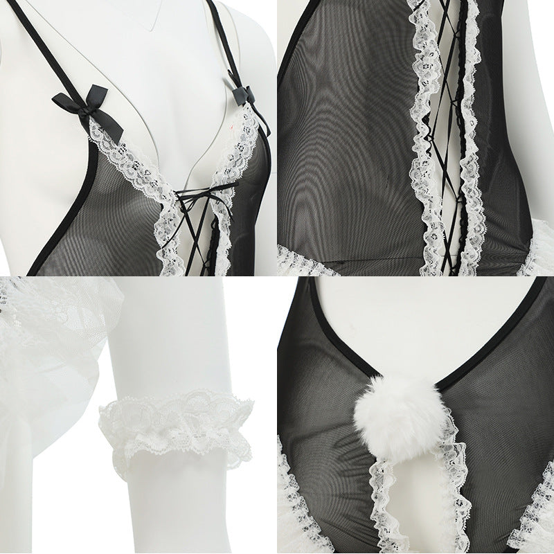Bunny Open Crotch Set 