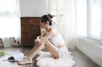 Strapless Lace Teddy Set 