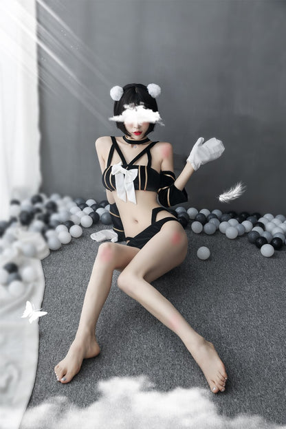 Catwoman Corset with Cut-Out Design