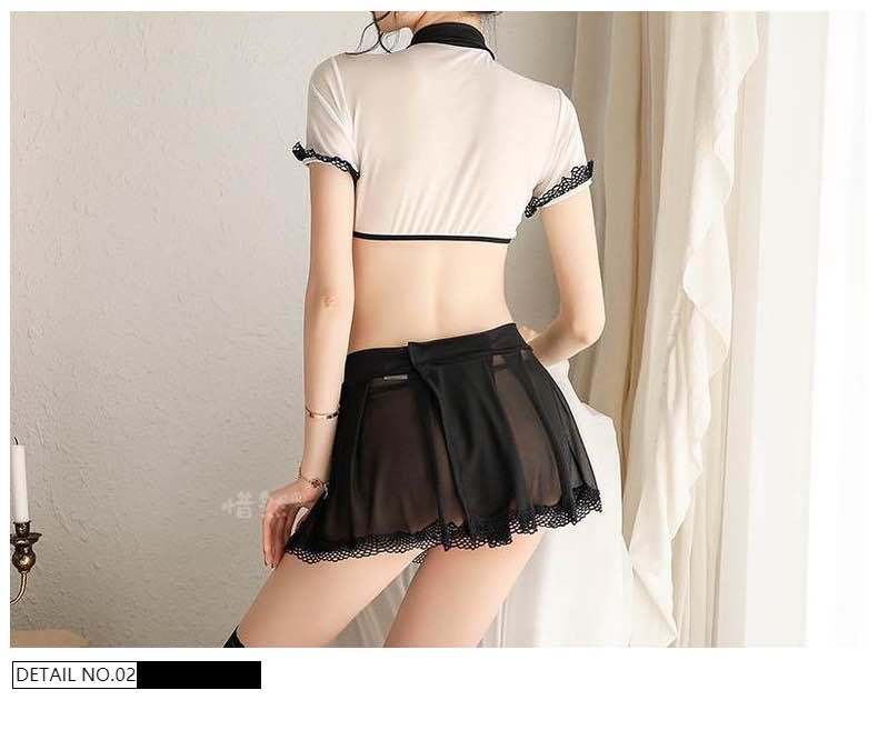 Sheer Waist Cut-out Set