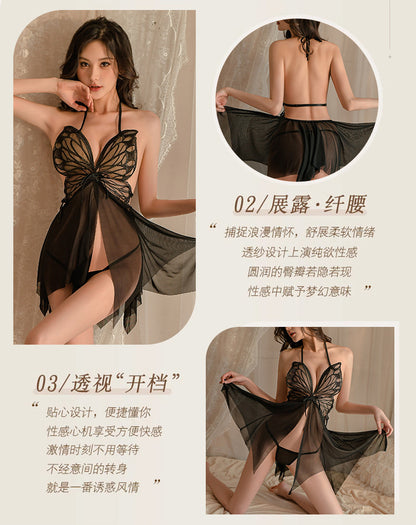 Sexy Pajamas Women's Pure Desire Sexy Lace Slip Nightdress