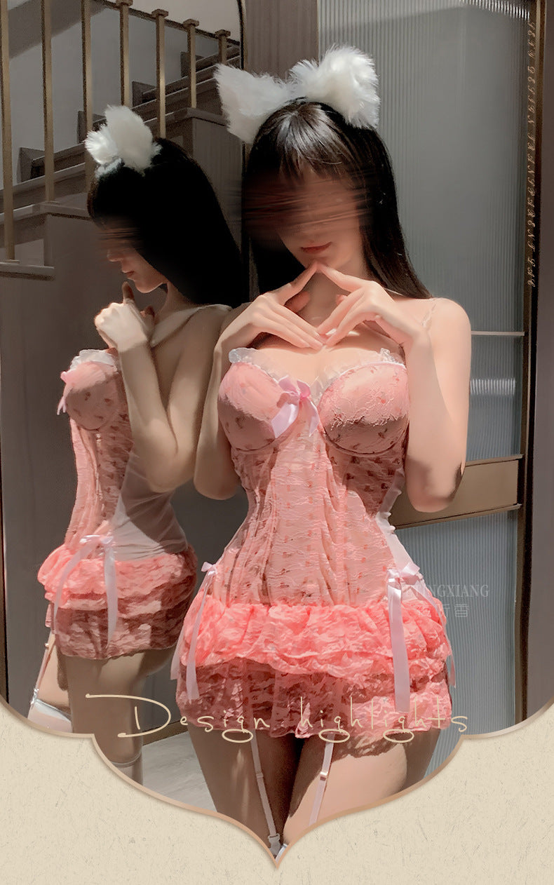 Plus Size Fishnet Teddy