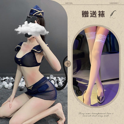 Sheer Stewardess Uniform