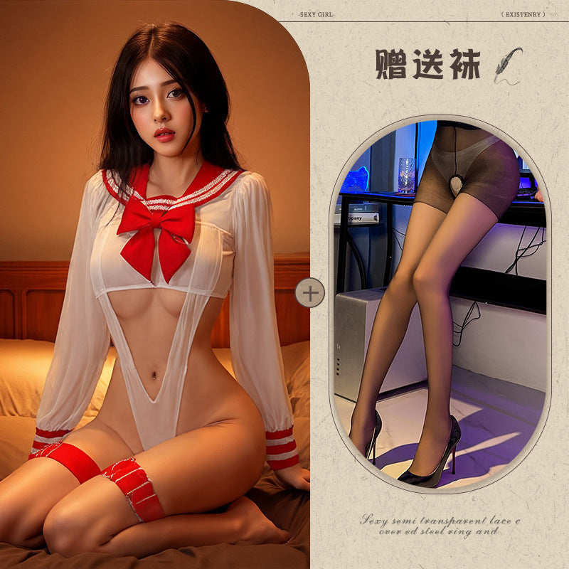 Open Crotch Sailor Set