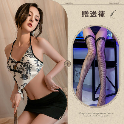 Retro Belly Wrap Secretary Costume