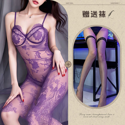 Purple Sheer Chemise