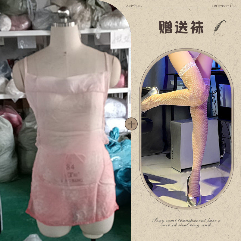 Gradient Sheer Pajama Set