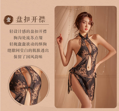 Plus Size Qipao Teddy