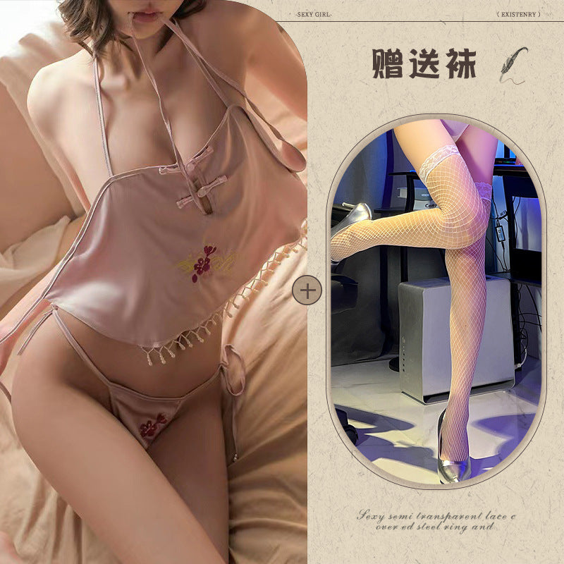 Embroidered Bustier Set