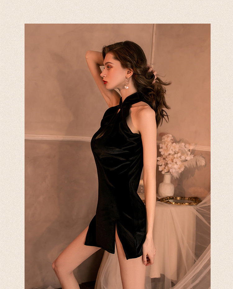 High-Slit Qipao Set