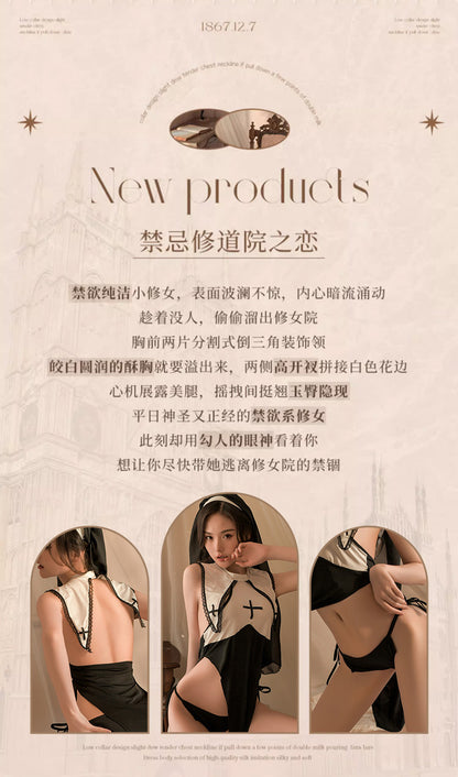 Cute Nun Roleplay Cosplay Lingerie