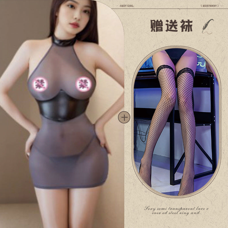 Sheer Secretary Dress