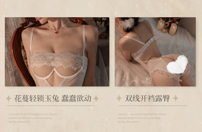 Sexy Lingerie Sexy Jumpsuit Women's Lace Seduction Uniform 