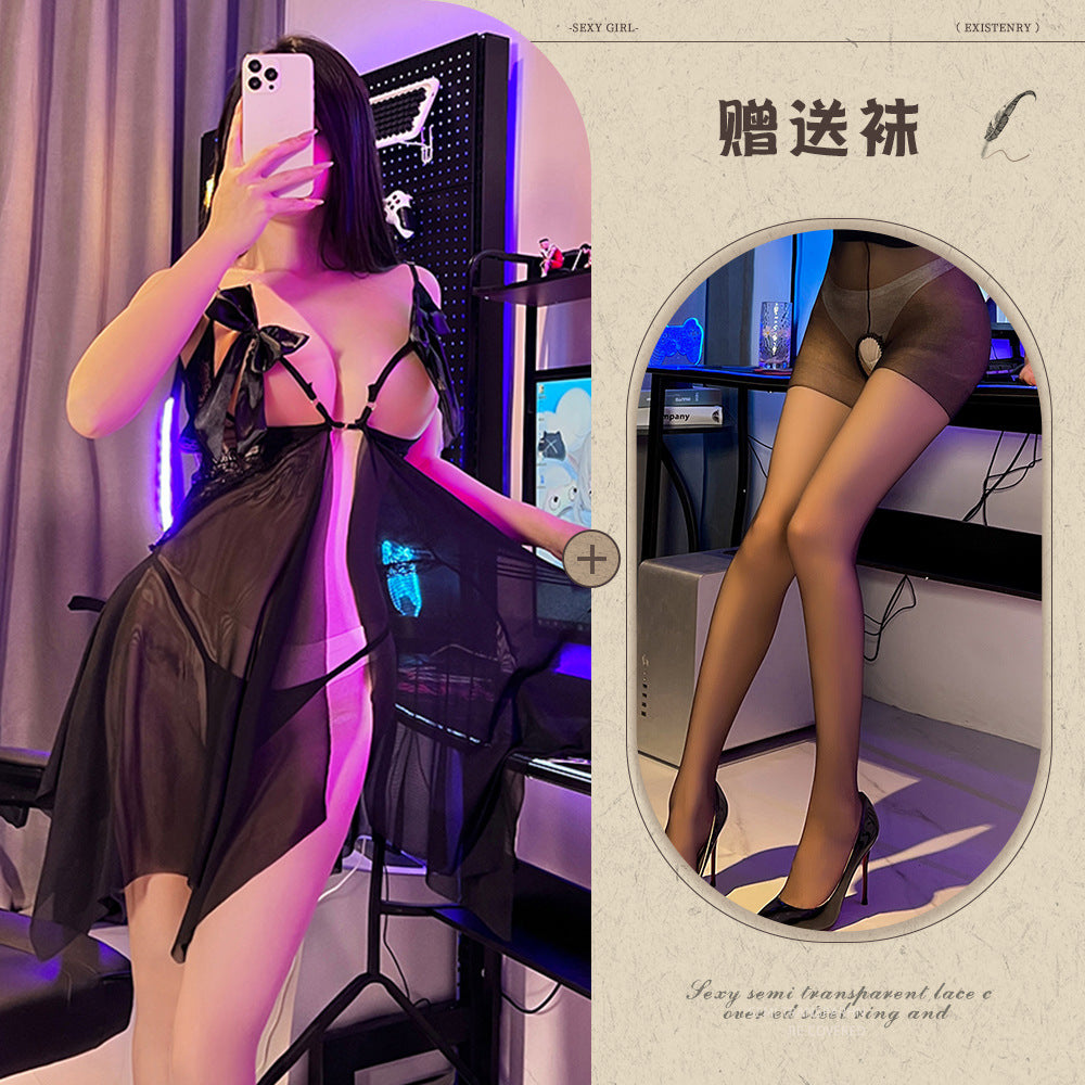 Sheer Bow Nightdress