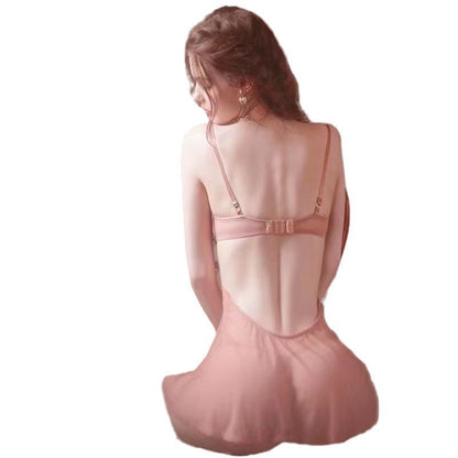 Sexy Women's Pajamas Lace Slim Strap Home Nightdress