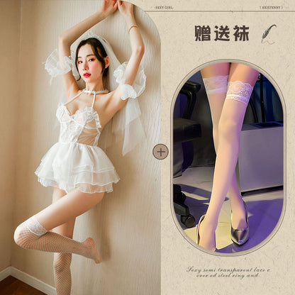 Role Play Bridal Lingerie Set