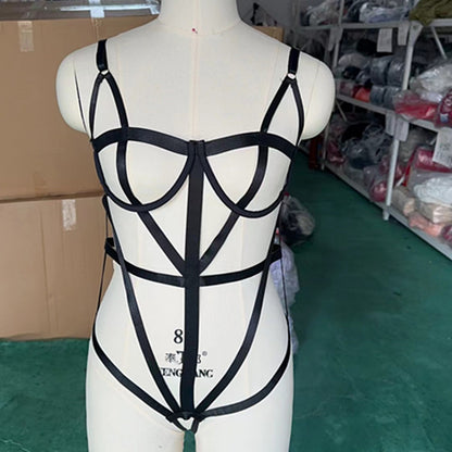 Lace-up Cut-out Teddy