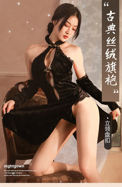 High Slit Qipao Lingerie